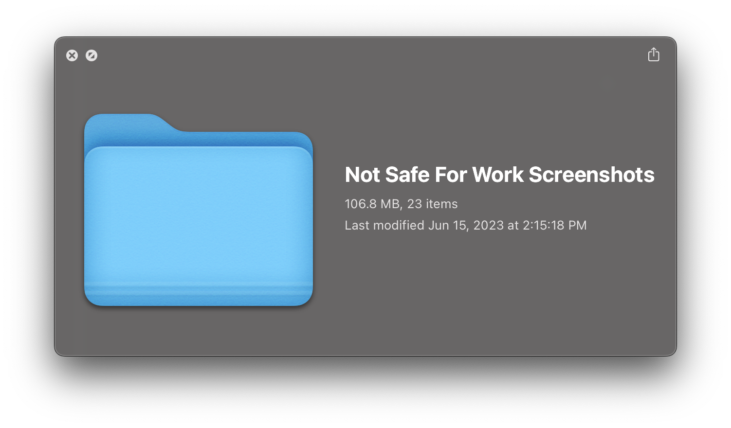 Not Safe For Work Screenshots